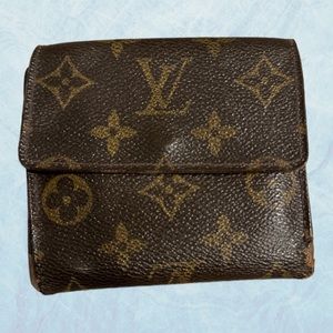 Louis Vuitton AUTHENTIC Monogram Portefeiulle Elise Trifold Wallet
